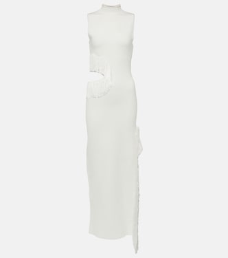 Nova beaded compact knit gown | Galvan