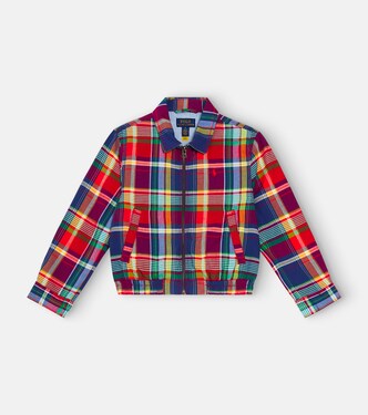 Plaid cotton jacket | Polo Ralph Lauren Kids