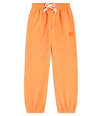 Face Logo cotton jersey sweatpants | Acne Studios Kids