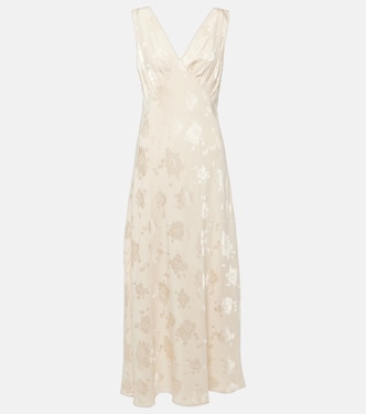 Bridal Sandrine floral jacquard midi dress | Rixo