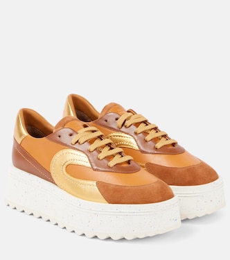 Awake leather platform sneakers | Clergerie