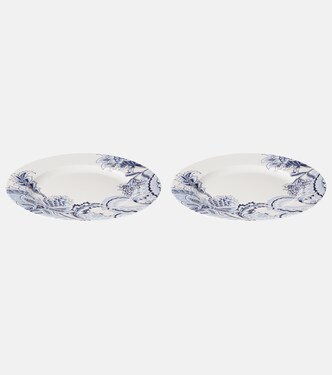 Bloom set of 2 porcelain charger plates | Etro