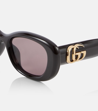 Double G oval sunglasses in brown - Gucci | Mytheresa