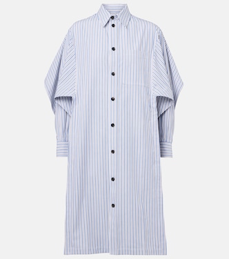 Striped cotton shirt dress | Bottega Veneta
