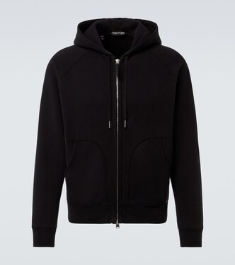 Cotton jersey zip-up hoodie | Tom Ford