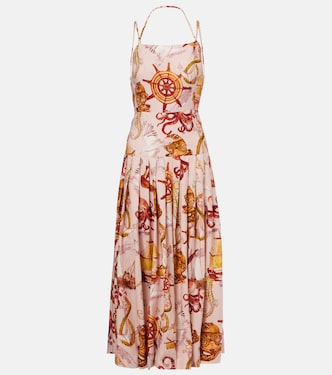 Robe midi Nautical Wonder en lin mélangé | Farm Rio