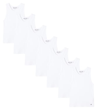 Set of 7 cotton tank tops | Bonpoint