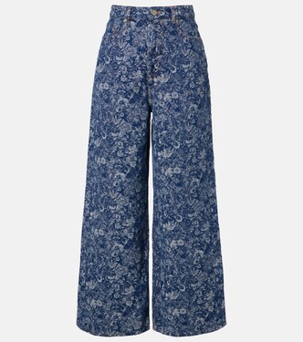 Jeans Tapestry a gamba larga | Ganni