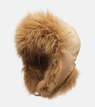 Cappello in piuma con shearling | Yves Salomon