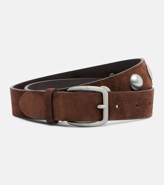 Studded suede belt | Nour Hammour