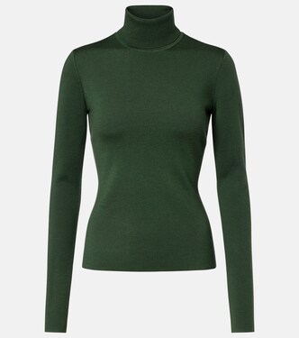 May wool, cashmere, and silk turtleneck top | Gabriela Hearst