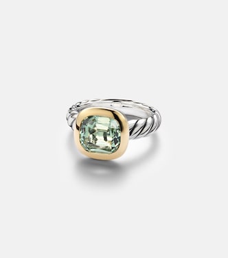 DY Mercer® sterling silver and 18kt gold ring with prasiolite | David Yurman
