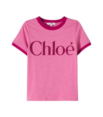Logo cotton jersey T-shirt | Chloé Kids
