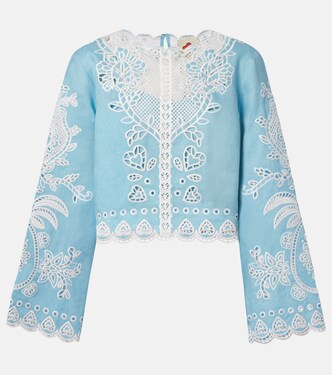 Embroidered linen top | Farm Rio