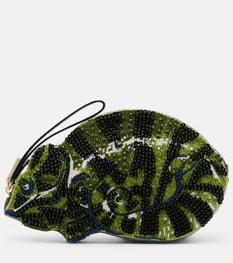 Chameleon Small beaded clutch | Alémais