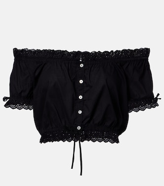 Cropped-Top Nala aus Baumwollpopeline | Poupette St Barth