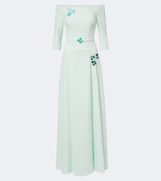 Off-Shoulder Robe Amadora aus Crêpe | Safiyaa