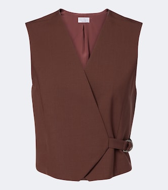 Weste Monili aus einem Wollgemisch | Brunello Cucinelli