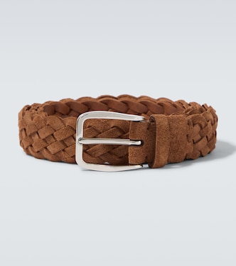 Braided suede belt | Brunello Cucinelli