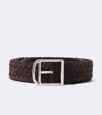 Braided suede belt | Brioni