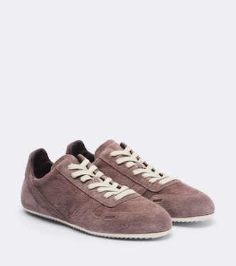 Minimal suede sneakers | Rick Owens