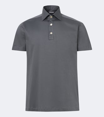 코튼 저지 폴로 셔츠 | Kiton