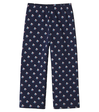 Floral cotton fleece sweatpants | The New Society