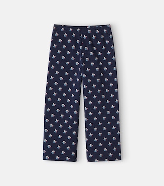 Floral cotton fleece sweatpants | The New Society