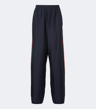 Web Stripe silk track pants | Gucci