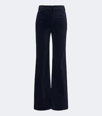 Cotton corduroy wide-leg pants | Veronica Beard