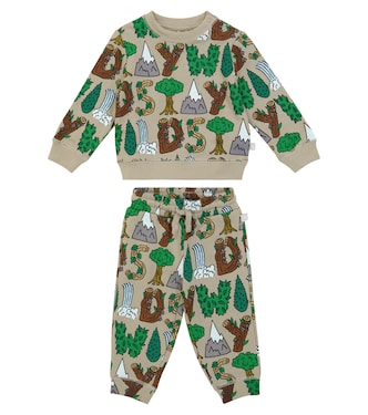 Baby printed cotton jersey tracksuit | Stella McCartney Kids