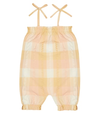 Baby Olimpia plaid cotton jumpsuit | The New Society