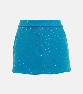 Minifalda Carling de crepé adornada | Alex Perry