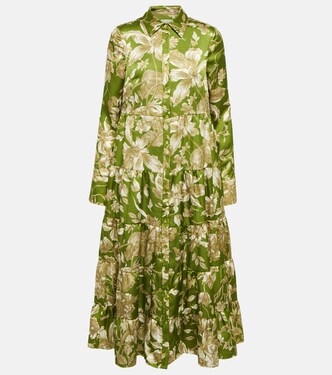 Robe midi Palmira à fleurs | Erdem
