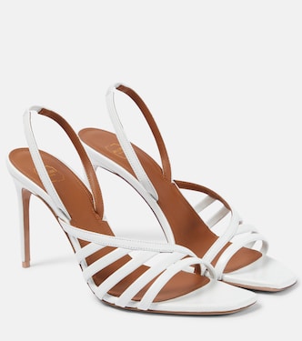 Slingback-Sandalen Ama 90 aus Leder | Malone Souliers