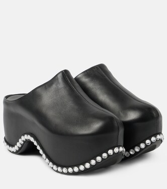 x Sergio Rossi Bomb leather platform mules | Area