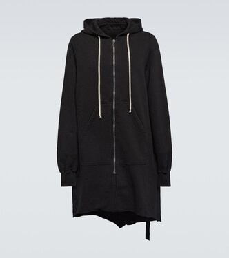 Oversized cotton jersey hoodie | Rick Owens