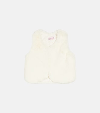 Bébé – Veste sans manches Eva en fourrure synthétique | La Coqueta
