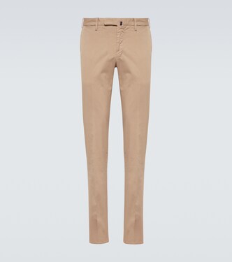 Cotton-blend slim pants | Slowear