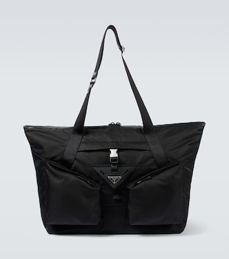 Re-Nylon leather-trimmed duffel bag | Prada