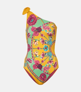 Goddess floral one-shoulder swimsuit | La DoubleJ