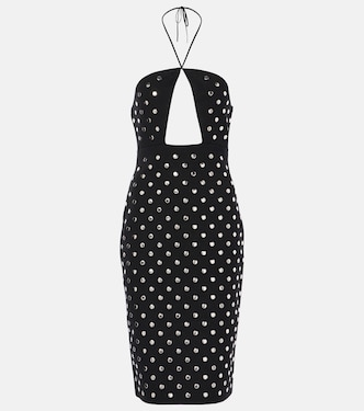 Studded cutout halterneck midi dress | Stella McCartney