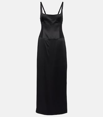 Sonora Evening silk-blend satin midi dress | SIR