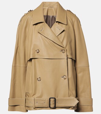 Oversized leather jacket | Toteme