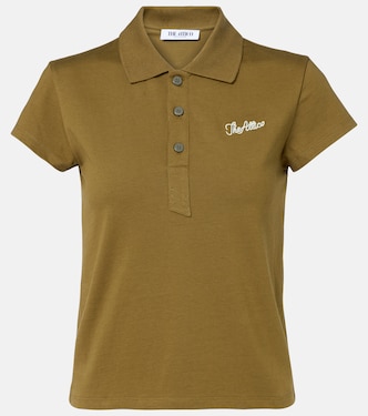 Logo cropped cotton jersey polo shirt | The Attico