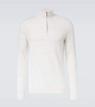 Jersey Dared de cachemir con cremallera parcial | Le Kasha