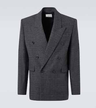 Checked wool and cashmere blazer | Saint Laurent
