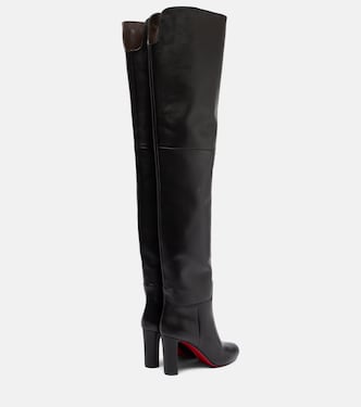 Loo 85 leather over-the-knee boots in black - Christian Louboutin