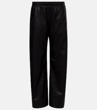 Leather wide-leg pants | Acne Studios