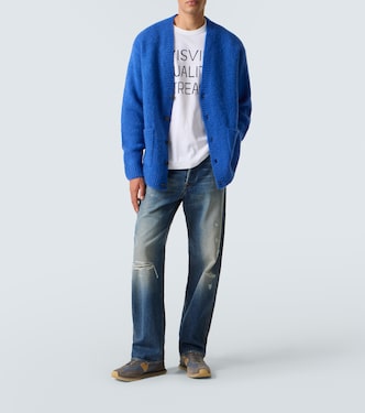 Social Sculpture 01 distressed straight jeans in blue - Visvim